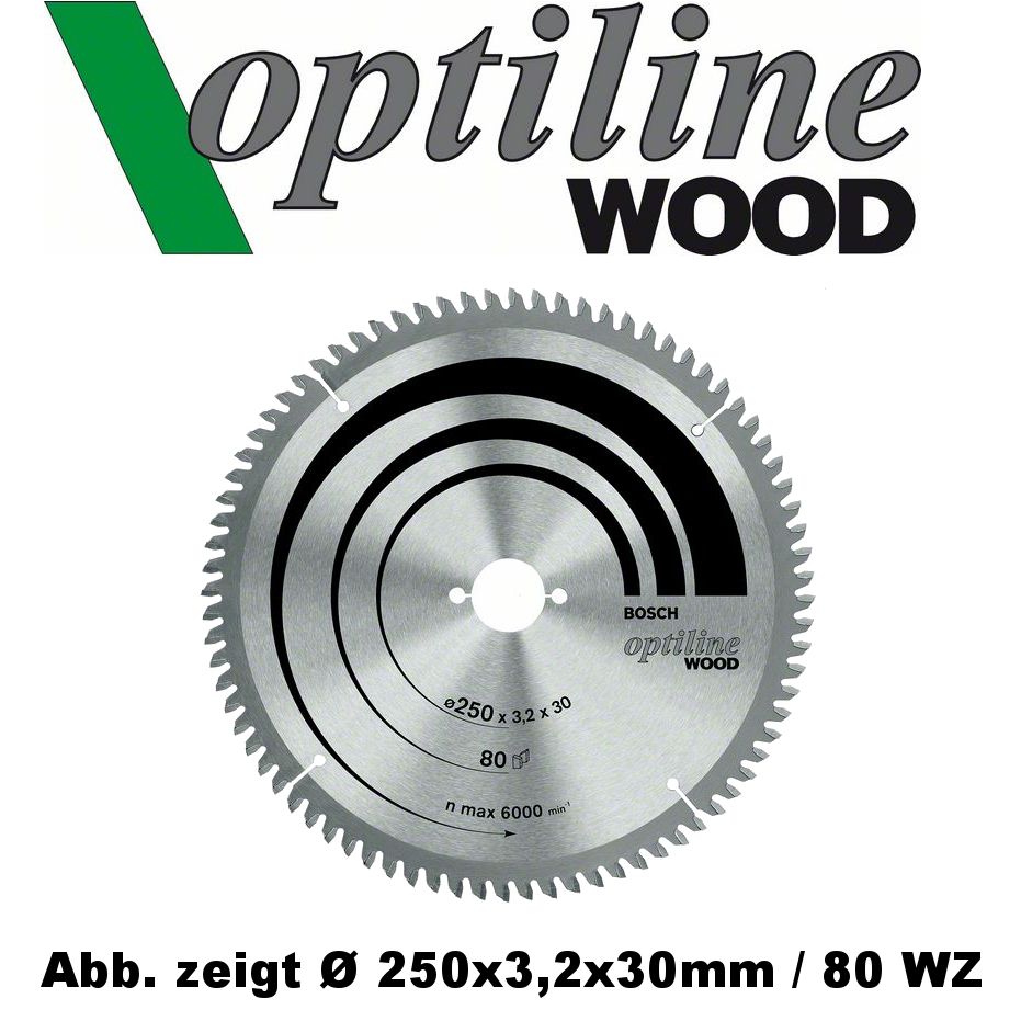 216mm 24WZ/N Optiline Wood 216 x 30 x 2,0 mm für Kappsägen