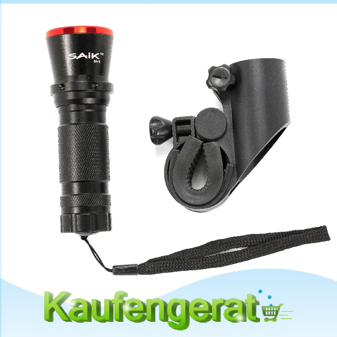 5W Cree LED Fahrradlampe vorne Lampe Licht inkl Halterung +5 LED