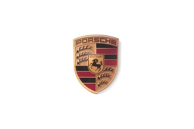 WAP013001   Porsche Wappen Aufkleber klein, Größe 45 x 37 mm, 911