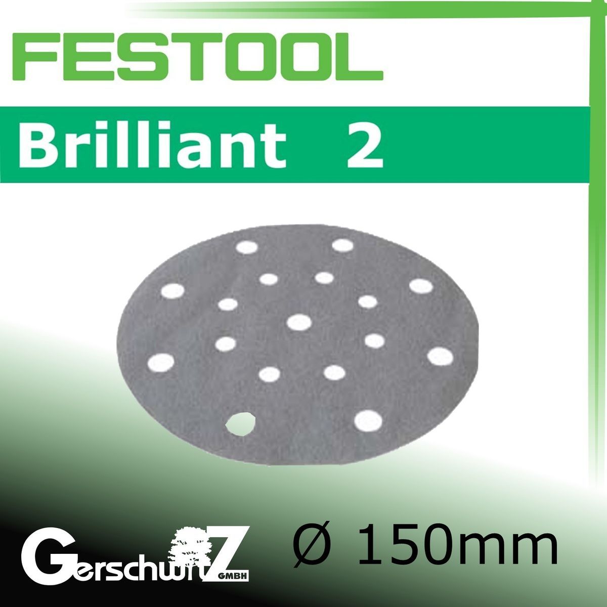 FESTOOL SCHLEIFSCHEIBEN D 150 BRILLIANT 2 K 240/ 496593