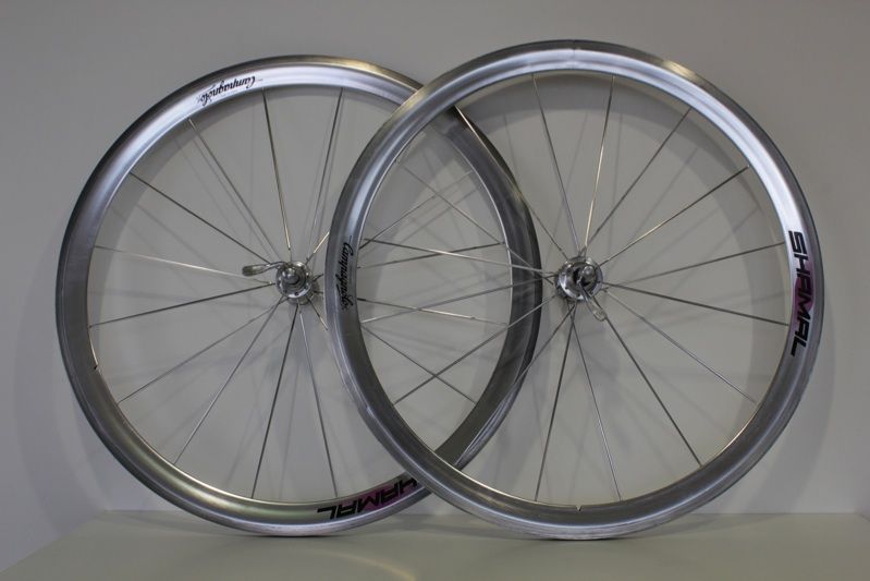 ORIGINAL SILVER CAMPAGNOLO SHAMAL LRS Laufradsatz wheels wheelset C