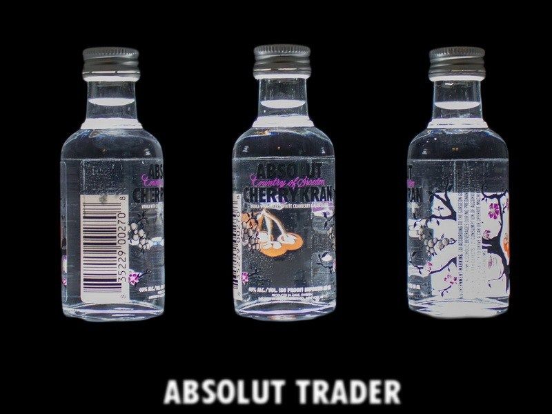 ABSOLUT VODKA Cherrykran 50 ml / 0,05 l 40%Vol.