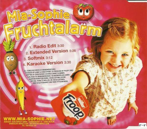 MIA SOPHIE Fruchtalarm MÜLLER FROOP MCD 2005 Neu