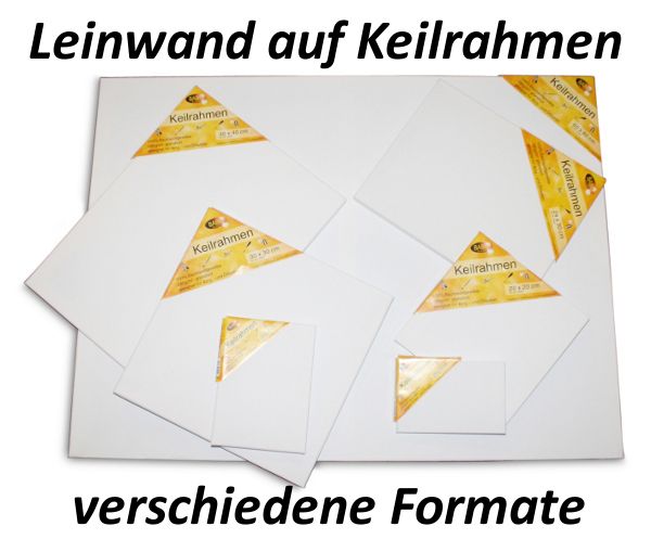 TOP Leinwand auf Keilrahmen verschiedene Formate 100% Baumwollgewebe