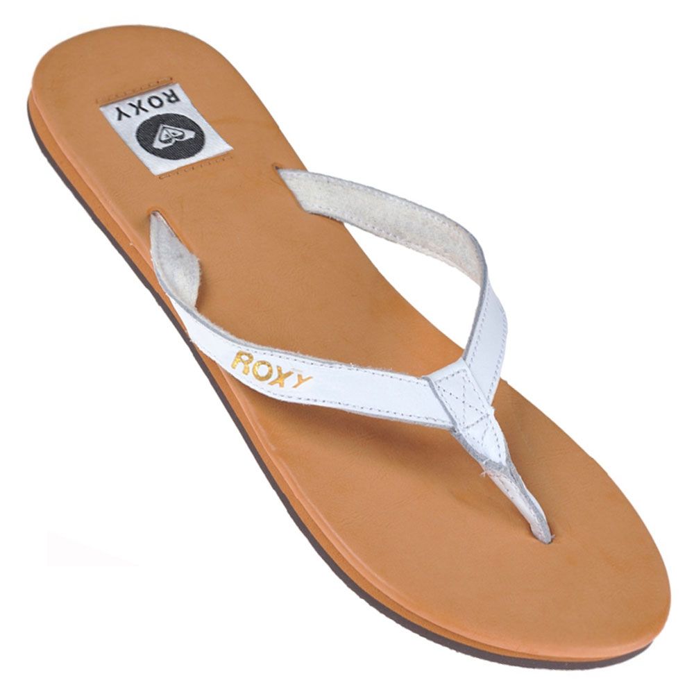 Roxy Flip Naoua Sandale Flop Zehentrenner Schlappen XMWSL283 (white