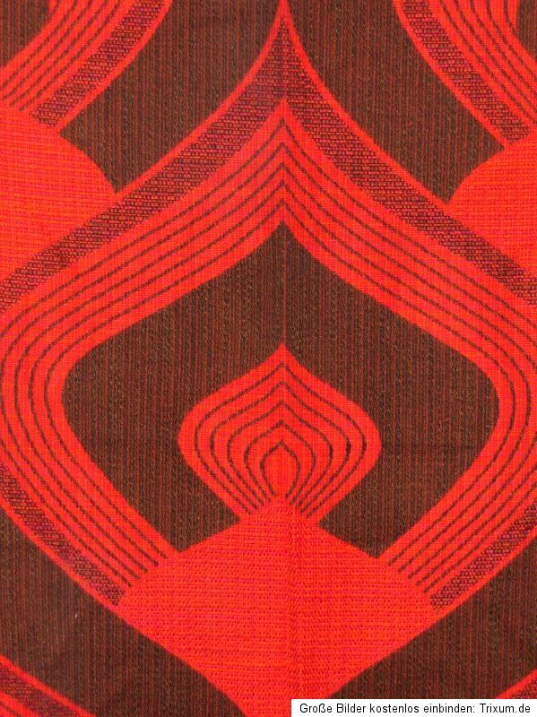 Vorhang/Stoff aus den 70er Jahren. Wollstruktur, pflegeleichtes