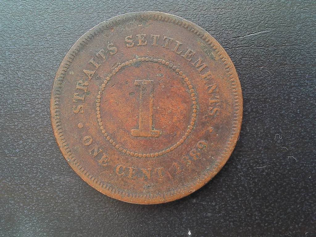 Straits Settlements One Cent 1889