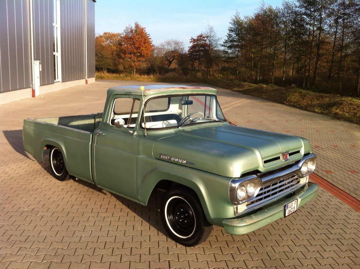 1960 Ford F100 Custom Cab Hot Rod 292cui V8 California import US