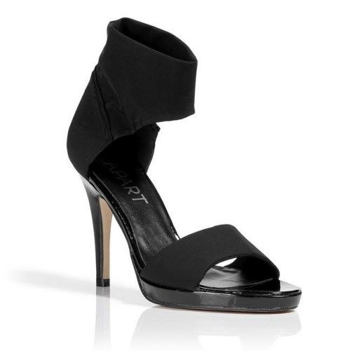 APART Abendsandalette in schwarz