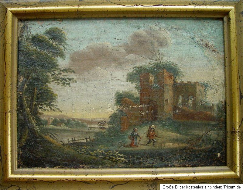 Italianisante Landschaft mit Ruinen/ Flämischer Altmeister 17./18