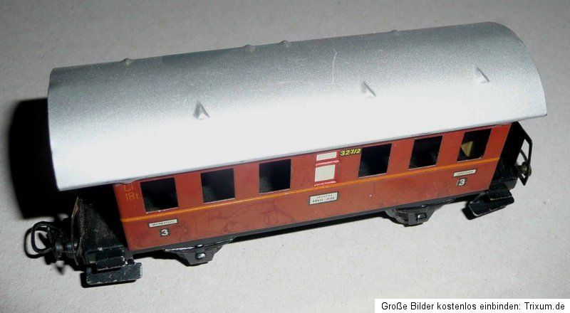 Märklin 327/2 Personenwagen 3. Klasse rotbraun