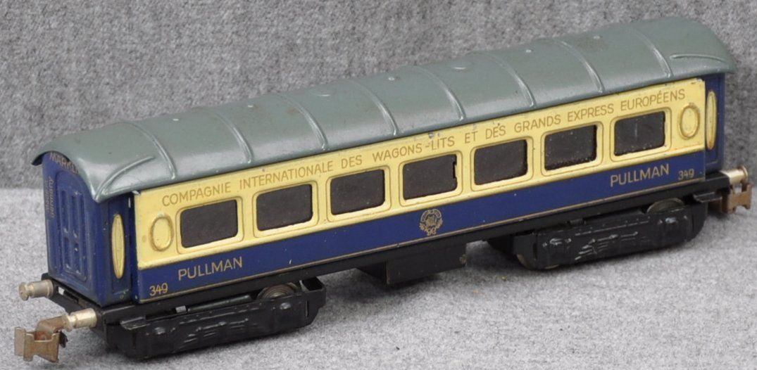 Märklin 349.3 Pullman Wagen beige/blau Blech_OO