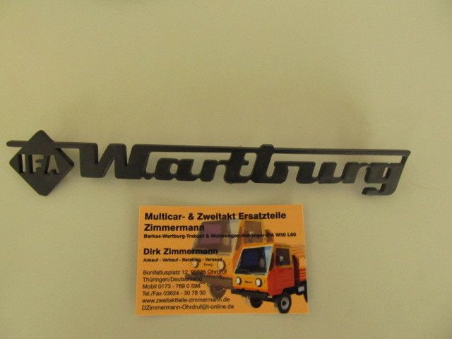 Schriftzug IFA Wartburg Wart. 353 1.3 IFA DDR + Stecker