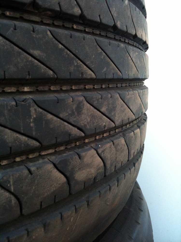 4x gebrauchte Lkw Reifen 355/50 R22,5 Goodyear Marathon