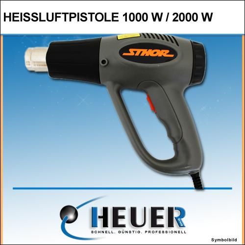 1000W / 2000W Heißluftgebläse Heißluftfön 2 stufig 350° / 550°C