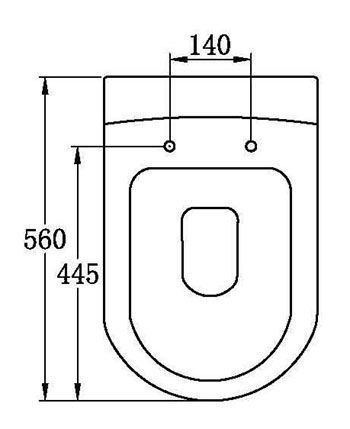 Hänge   WC WD351P   Softclosesitz   Nanobeschichtung