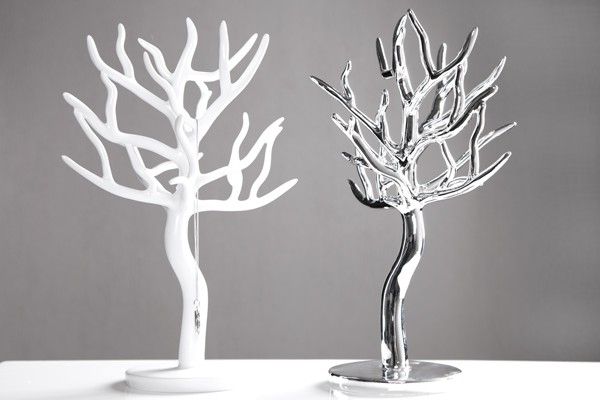 Schmuckhalter Schmuckständer Schmuckbaum TREE weiss Design Deko