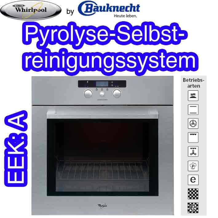 WHIRLPOOL AKZ 360 IX EINBAU PYROLYSE BACKOFEN EDELSTAHL MULTI 8 HERD