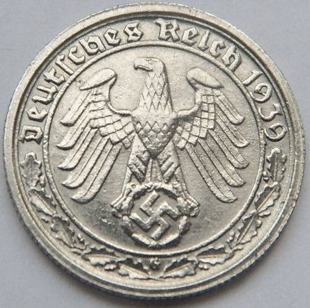 365   50 Pfennig 1939 G sehr schön   vorzüglich,selten