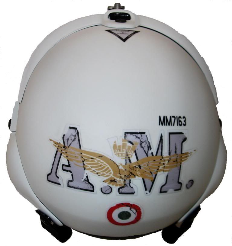 casco pilota TORNADO AERONAUTICA MILITARE Vintage White
