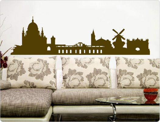 Potsdam Skyline Wandtattoo Wandsticker Wandfolie, N377