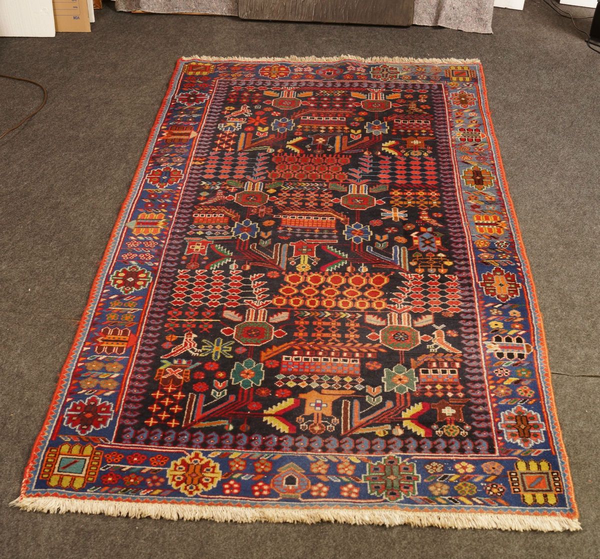 Joschagan Ausgefallener Perser Teppich 200 x 122 cm Handgeknüpft