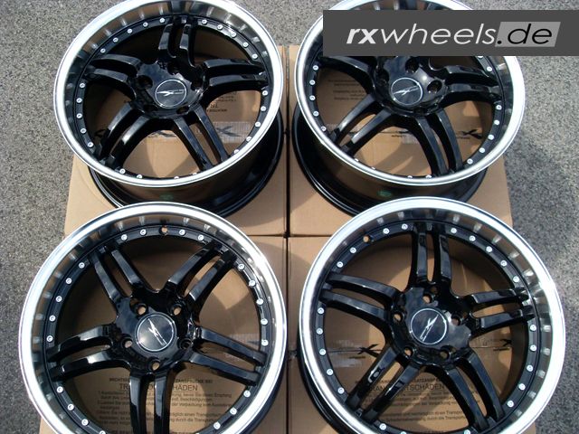 18 Zoll FELGEN RX4D RX WHEELS BMW BLACK M3 E46 E90 E91 E92 Z3 Z4 X3 X1