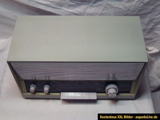 Röhrenradio Philips PHILETTA 12RB273 Radio Design hellblau grau