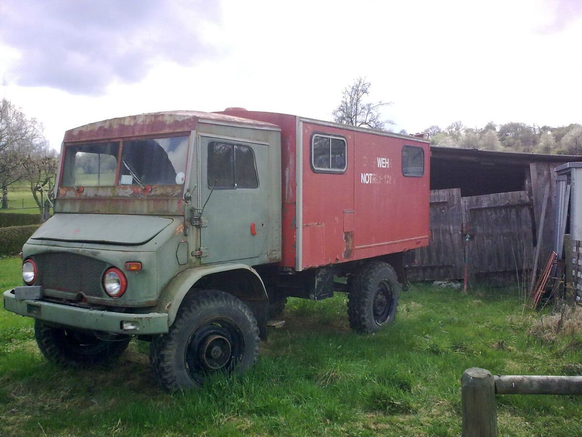 Unimog 404 Umbau auf Diesel OM617