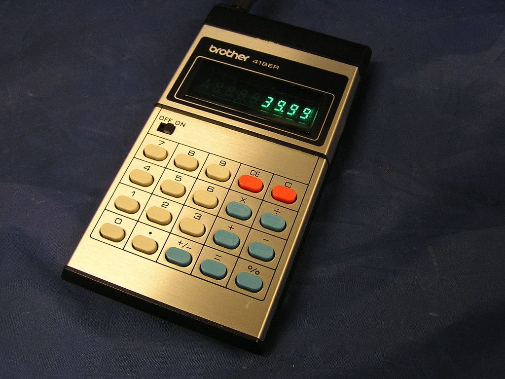 Taschenrechner Calculator Brother 418 er II 418er 70er