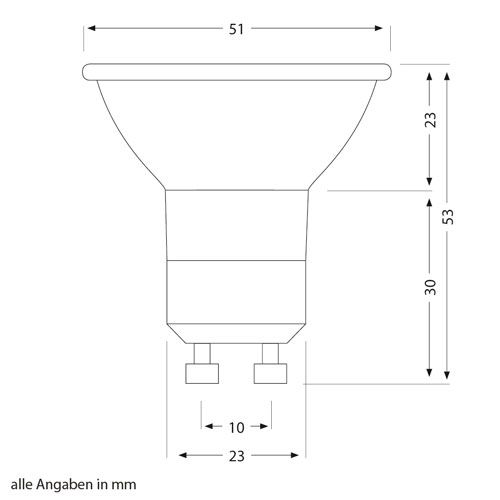 5x GU10 Halogen Spotlight 50W 230V AC Halogenlampe Halogenstrahler LC