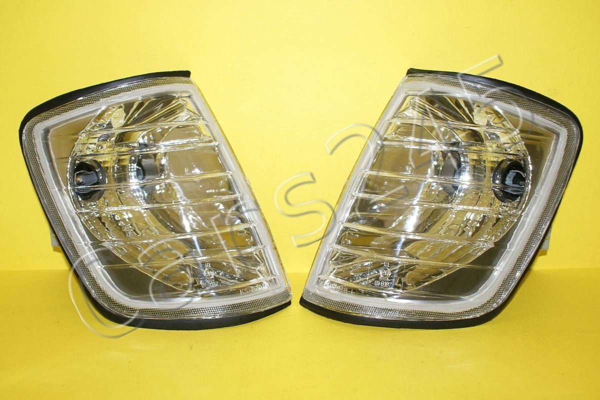 Mercedes E Klasse W124 Blinker Klarglas Chrom links + rechts 1984 1993