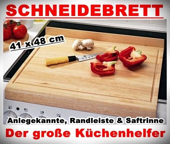 Schneidebrett Anlegekante, Randleiste und Saftrinne NEU