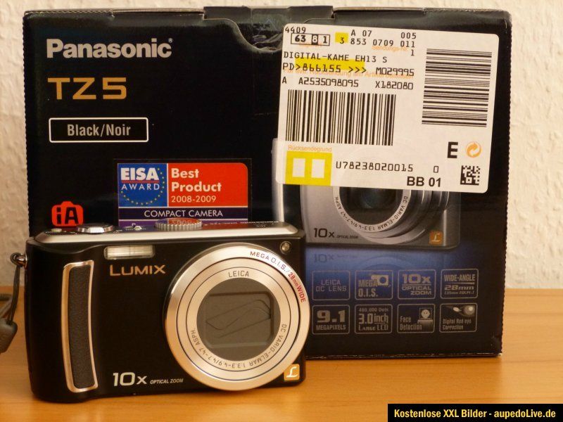 Panasonic Lumix DMC TZ 5 schwarz *SUPER Zustand*