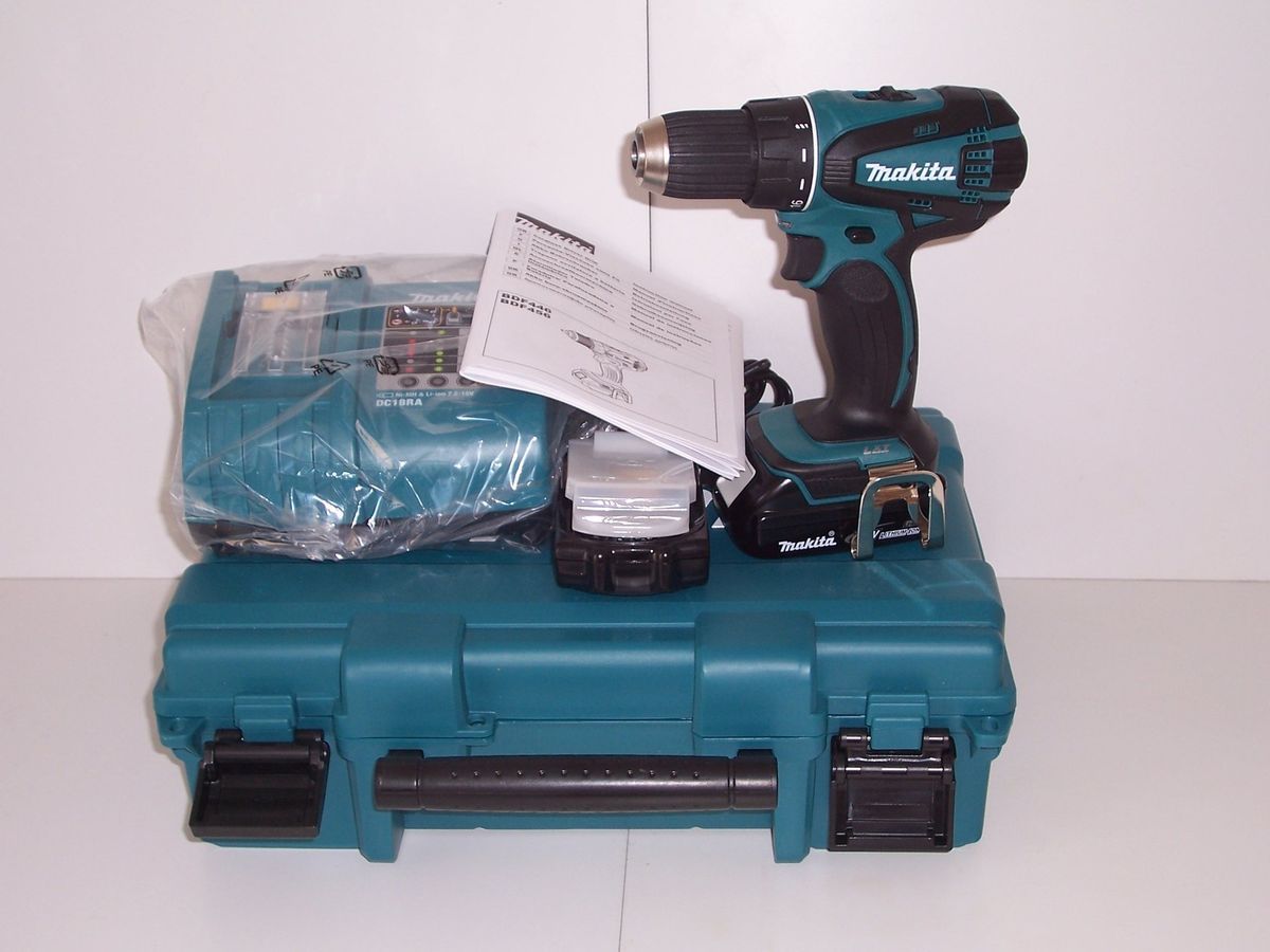 MAKITA BDF456RHE Akkuschrauber Bohr Schrauber 2x BL1815 18V 1,3Ah