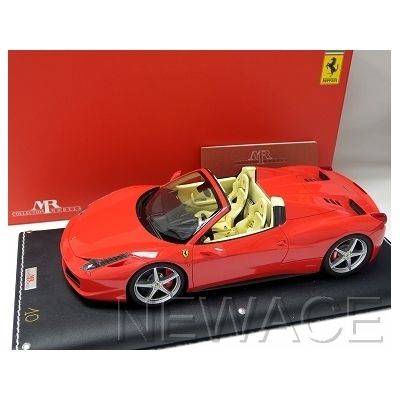 FERRARI 458 SPIDER ROSSO SCUDERIA MR MODELS 1/18 #FE06D