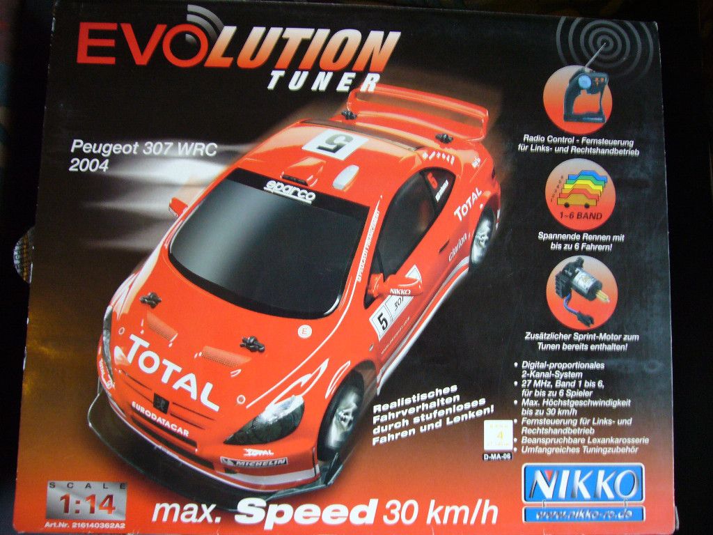 Evolution Tuner Peugeot 307 WRC 2004 30kmh NIKKO NEU