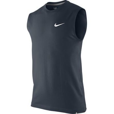 Original Nike Herren AD Sleeveless Tee Tank Top dunkeblau