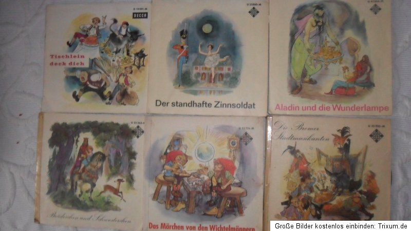 12 Schallplatten mit MÄRCHEN Dschungelbuch, 3 Schweinchen, Am