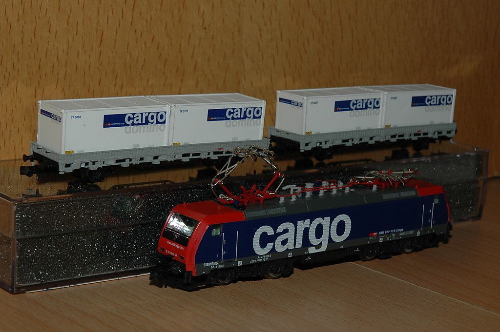 Hobbytrain H2914 SBB Re 474 Cargo Domino Set 3 Tlg. NEU