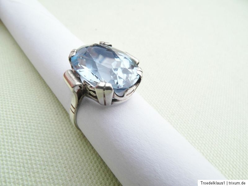 Antiker, Blautopas, Silber Ring,,830 gestempelt,,TOP,,