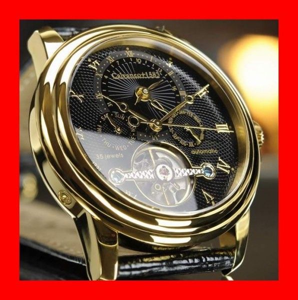 VK 1.490,  Euro  CALVANEO 1583 Evidence GOLD BLACK LUXUS AUTOMATIK