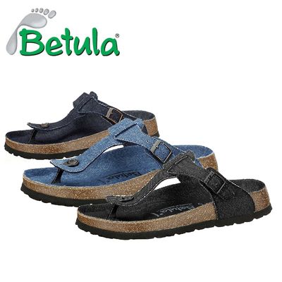 BETULA Rap Pantoletten Zehentrenner Sandalen Badelatschen für Damen