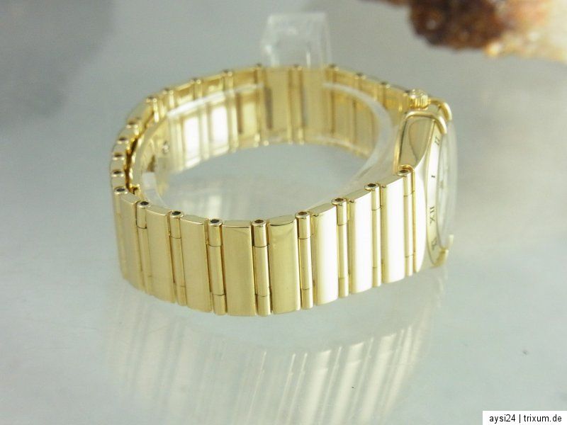 OMEGA CONSTELLATION DAMENUHR MASSIV 750 / 18k GOLD PERLMUTT