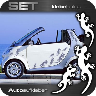 A481  Gekko Megaset  Auto Aufkleber Opel Smart Gecko