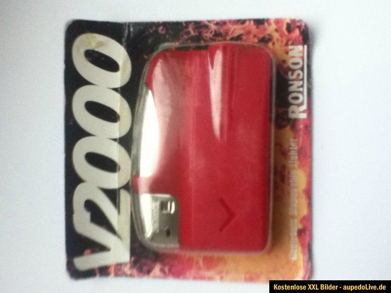 Ronson V200 Varaflame Feuerzeug NEU OVP Selten Rot no Ibelo Rowenta