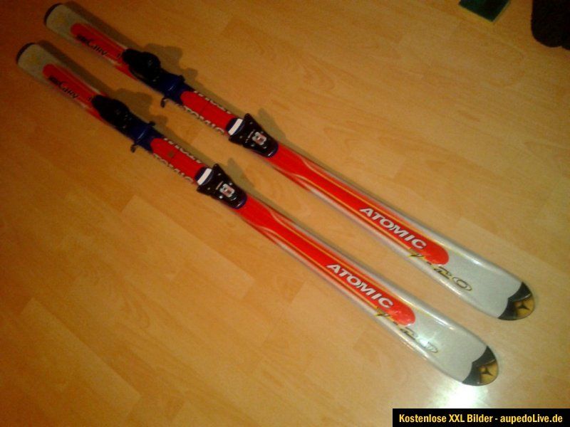 Atomic Race Carving Ski Beta CARV 160 cm mit Bindung rot schwarz guter