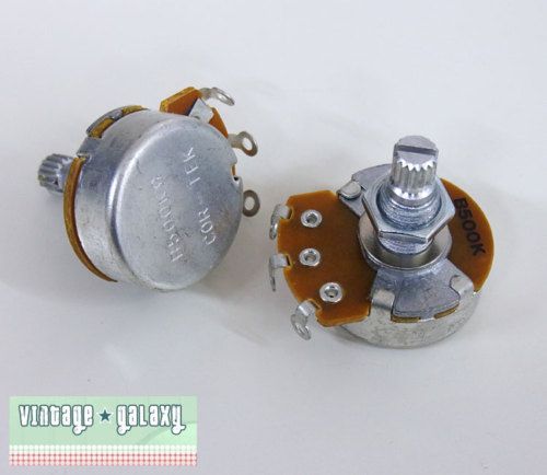 Stck. B 500K Poti Potentiometer linear f. Les paul etc; P004