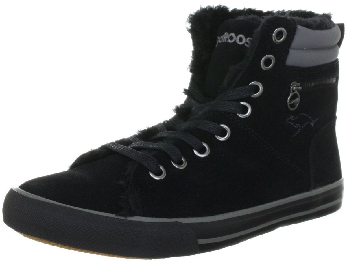 NEU Kangaroos TEDDY FUR 3178A Sneaker Knoechelschuhe 502 schwarz Gr 36