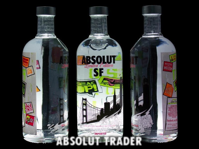 ABSOLUT VODKA SAN FRANCISCO SF 750ml 40% Vol.